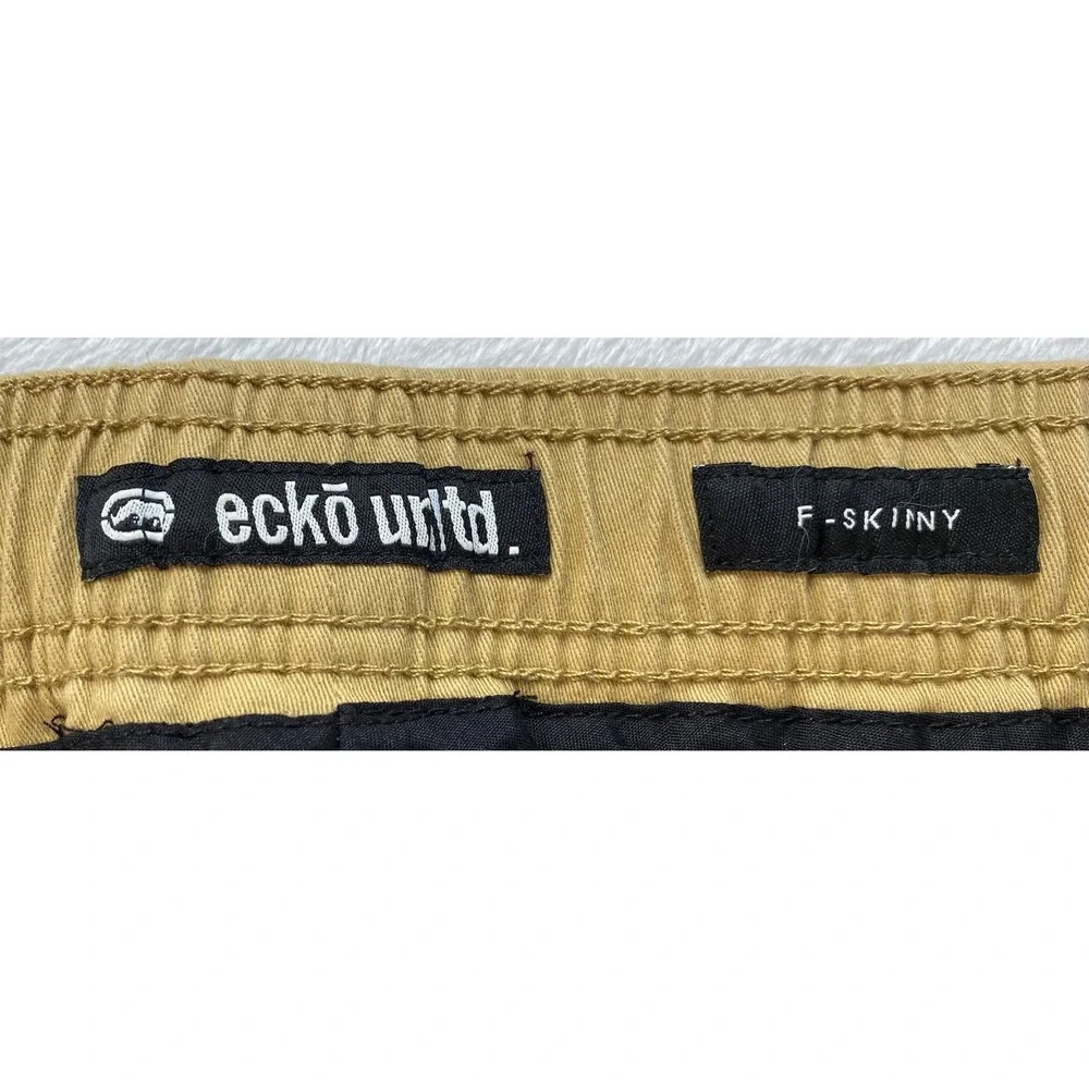 Ecko Unltd Joshua Jogger‎ Mens 38 Khaki Stretch Twill Pants EM-DK43R-6X NWT